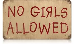 No girls sign
